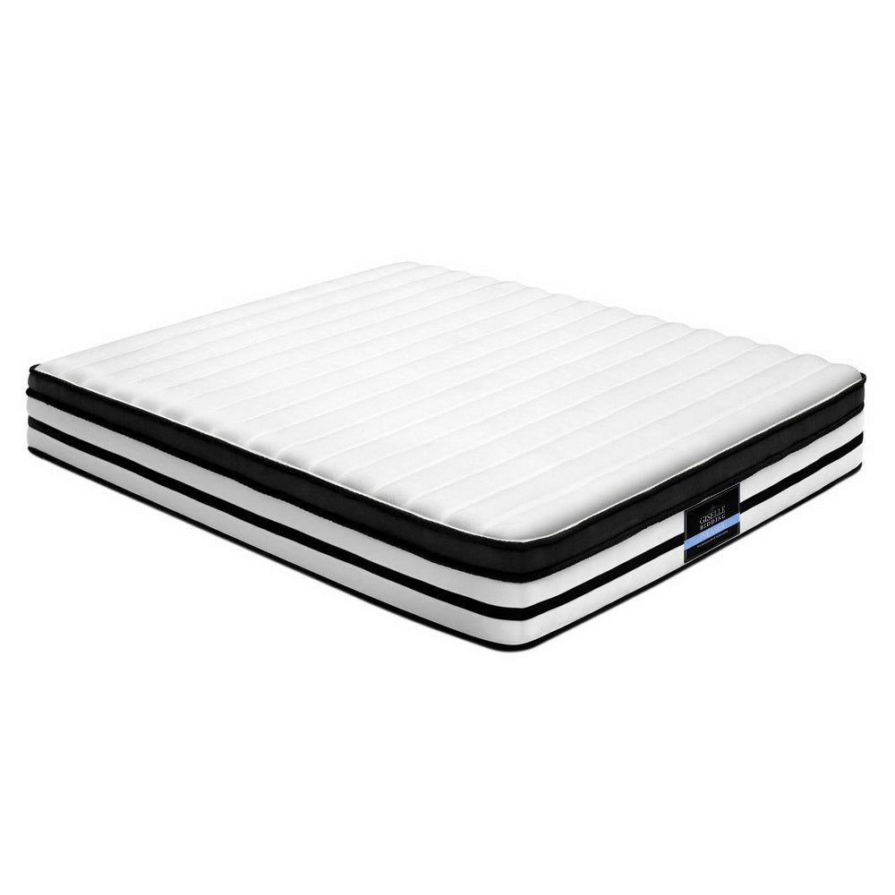 Sabor KING Mattress Size Bed Euro Top 5 Zone Pocket Spring Plush Foam 27CM