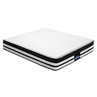 Sabor KING Mattress Size Bed Euro Top 5 Zone Pocket Spring Plush Foam 27CM