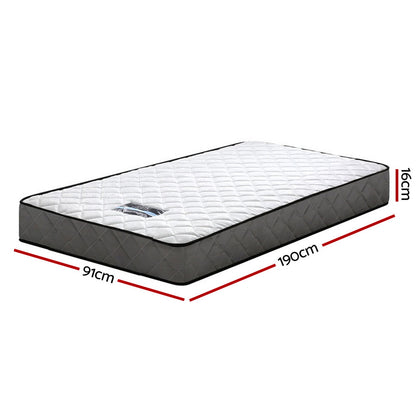 Alzbeta Bonnell Spring Mattress 16cm Thick Single