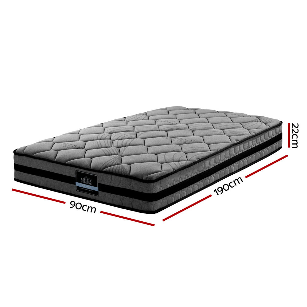 Nova Bedding 22cm Mattress Medium Firm Single