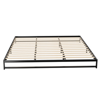 Venice Metal Bed Frame King Size Bed Base Mattress Platform Black BERU