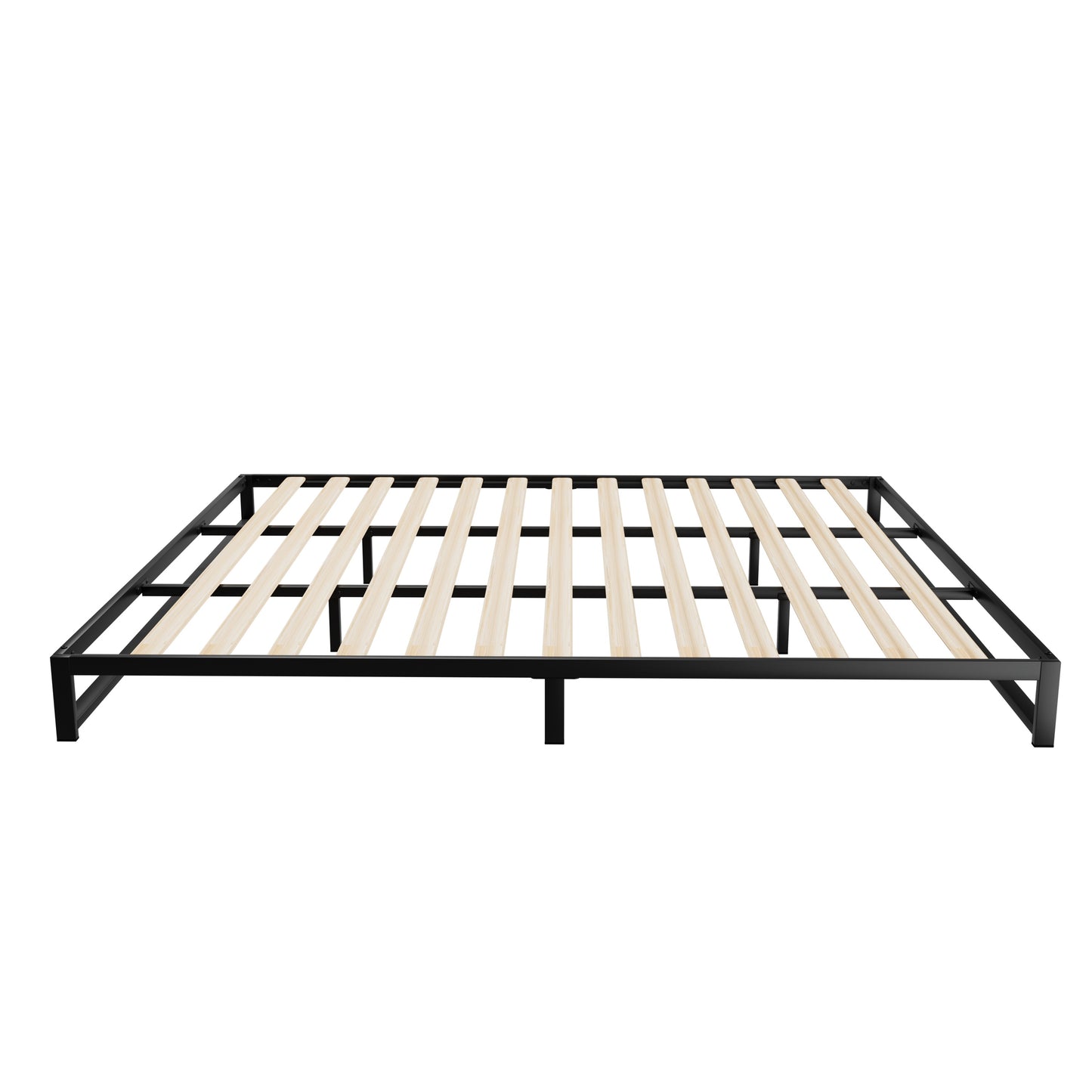 Venice Metal Bed Frame King Size Bed Base Mattress Platform Black BERU