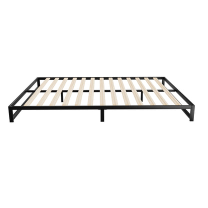 Venice Metal Bed Frame Queen Size Bed Base Mattress Platform Black BERU