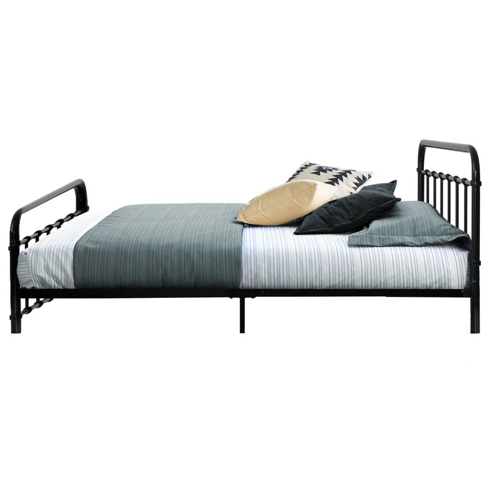 LEO Metal Bed Frame - Queen (Black)