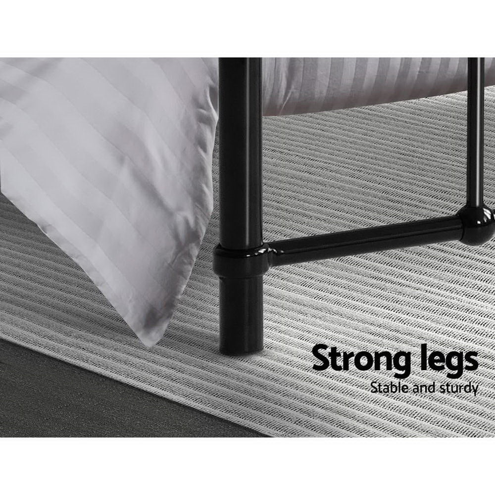 LEO Metal Bed Frame - Queen (Black)