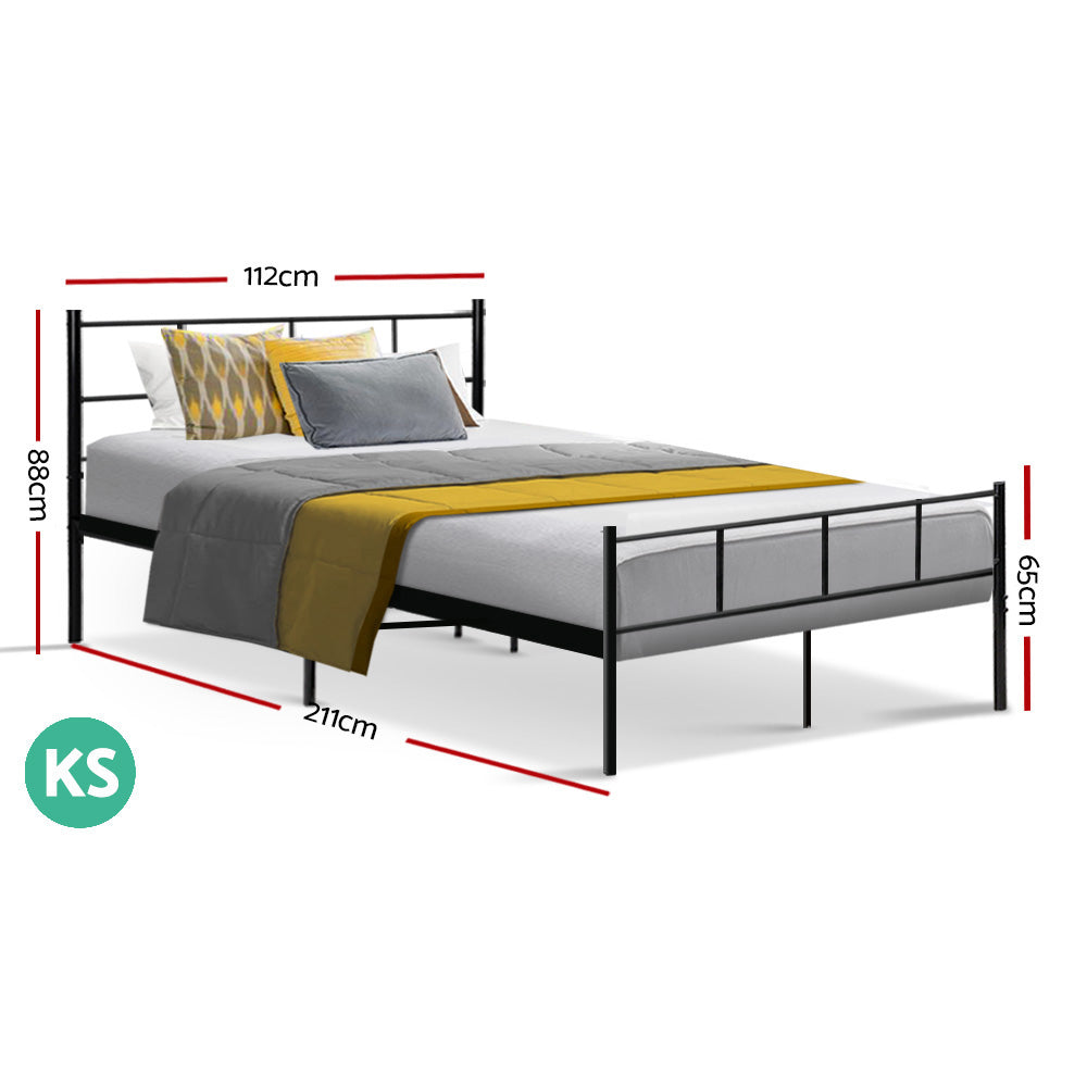 buy Vienna Metal Bed Frame King Single Size