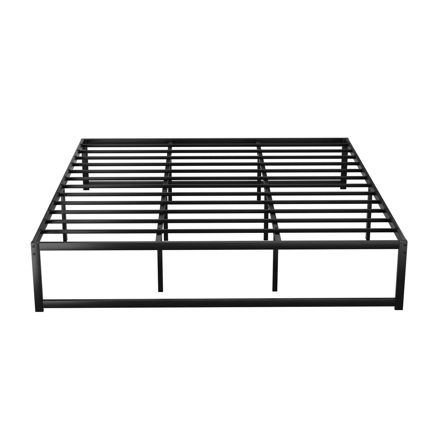 Sabroma Bed Frame Metal Platform King Size Bed Base Mattress Black Geneva