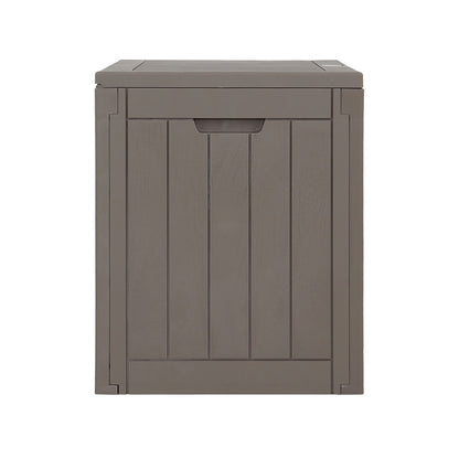 Gardeon Outdoor Storage Box 118L Container Lockable Indoor Garden Toy Tool Shed Grey