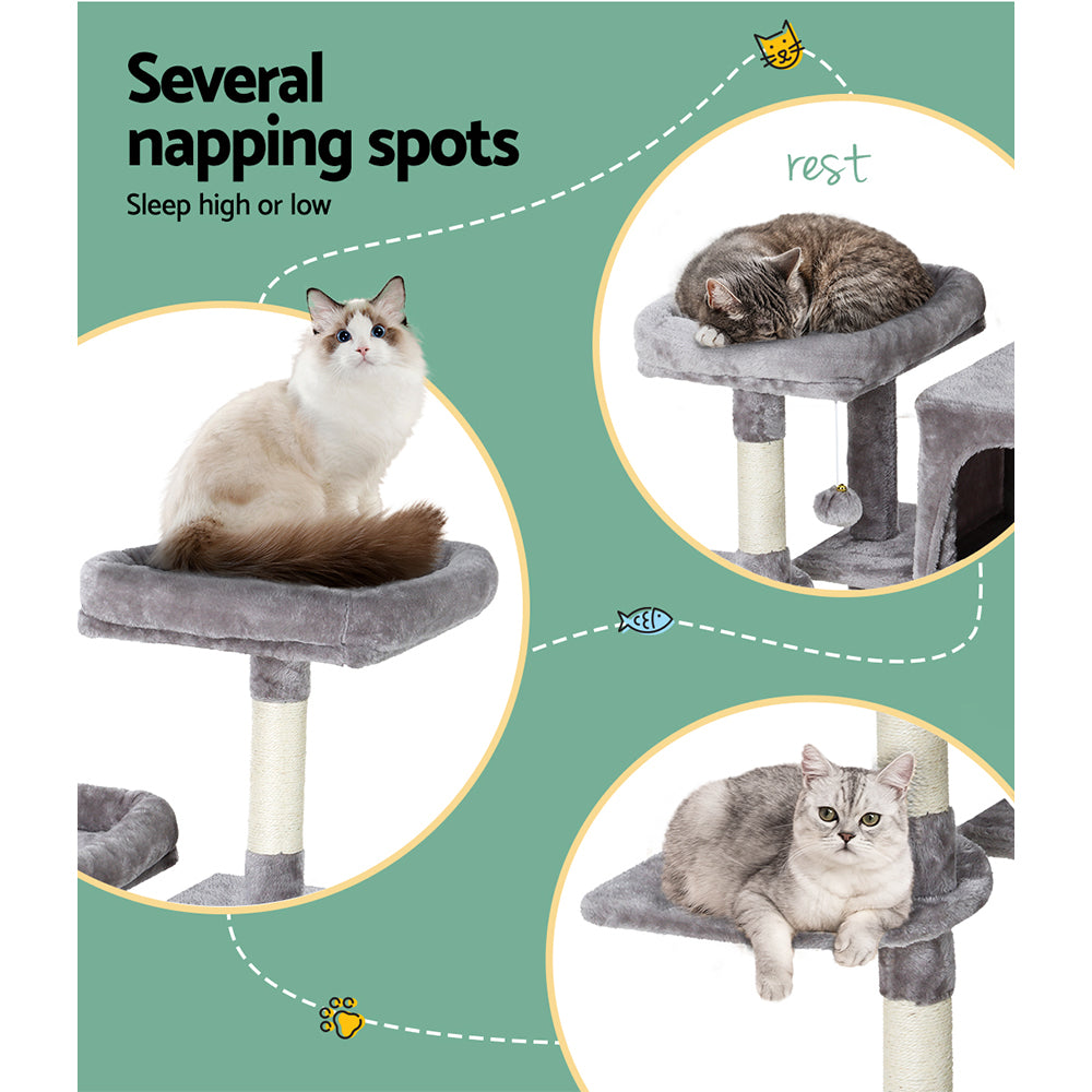 Cat Tree Tower Scratching Post Scratcher Wood Condo House Bed Trees 103cm