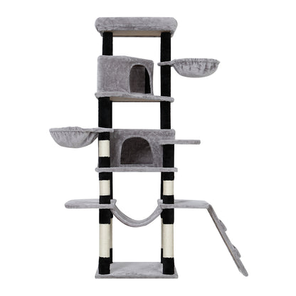 Cat Tree Tower Scratching Post Scratcher Wood Condo House Play Bed 161cm