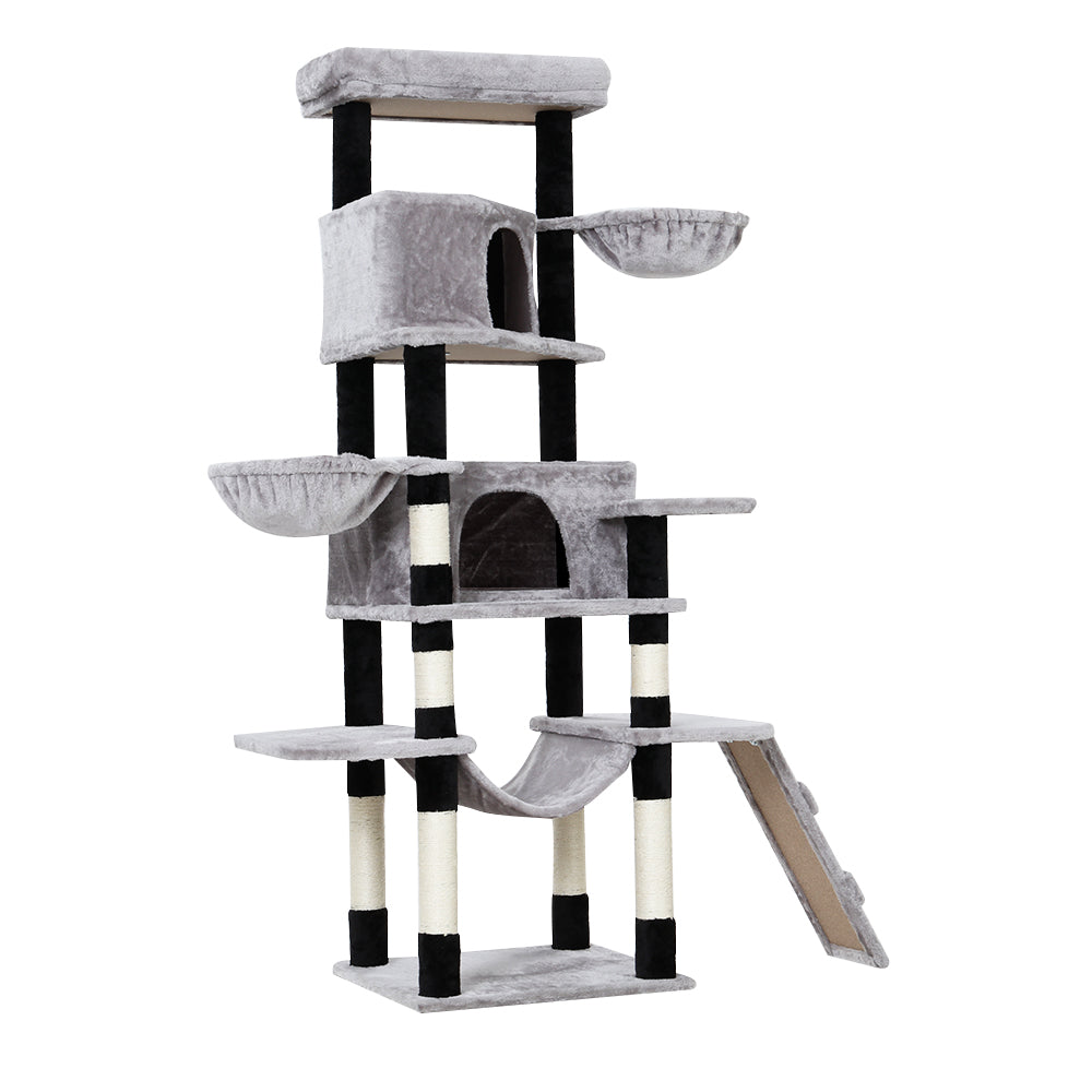 Cat Tree Tower Scratching Post Scratcher Wood Condo House Play Bed 161cm