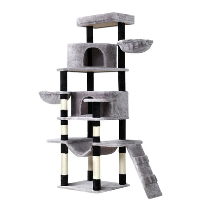 Cat Tree Tower Scratching Post Scratcher Wood Condo House Play Bed 161cm