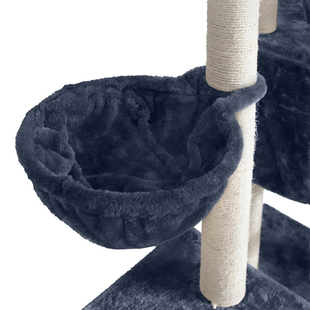 Cat Tree Trees Scratching Post Scratcher Tower Condo House Grey 244cm