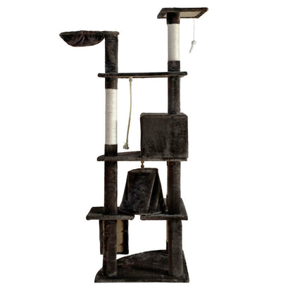 Cat Tree 193cm Trees Scratching Post Scratcher Tower Condo House Furniture Wood