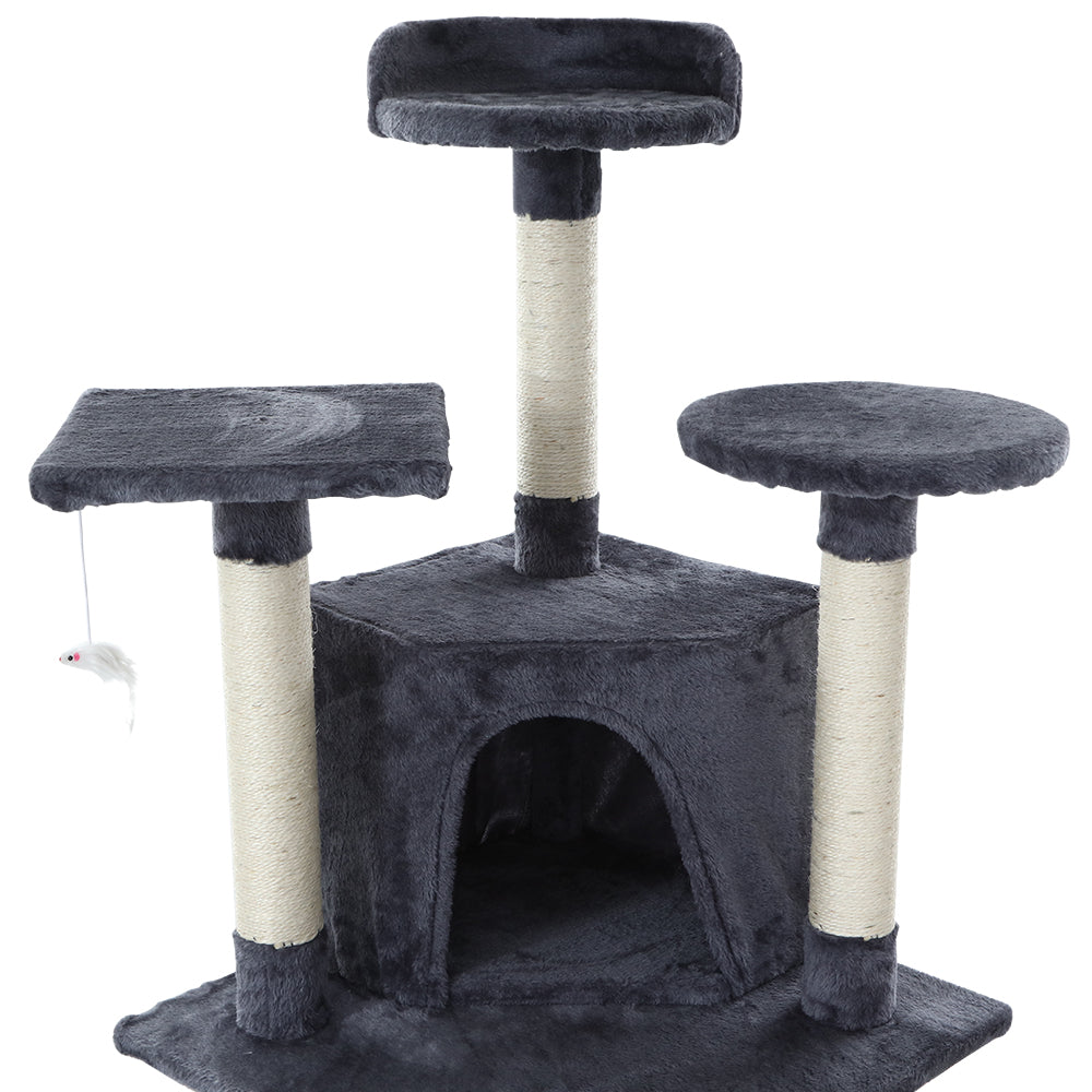 Cat Tree 203cm Trees Scratching Post Scratcher Tower Condo House Furniture Wood