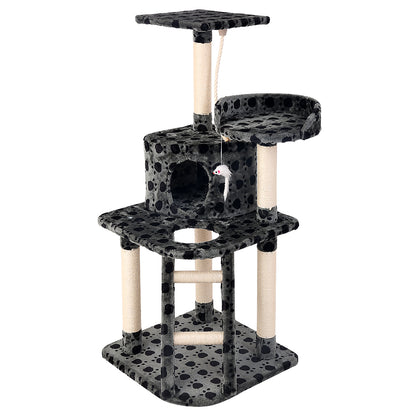 Pet Cat Tree 120cm Trees Scratching Post Scratcher Tower Condo House Furniture Wood 120cm