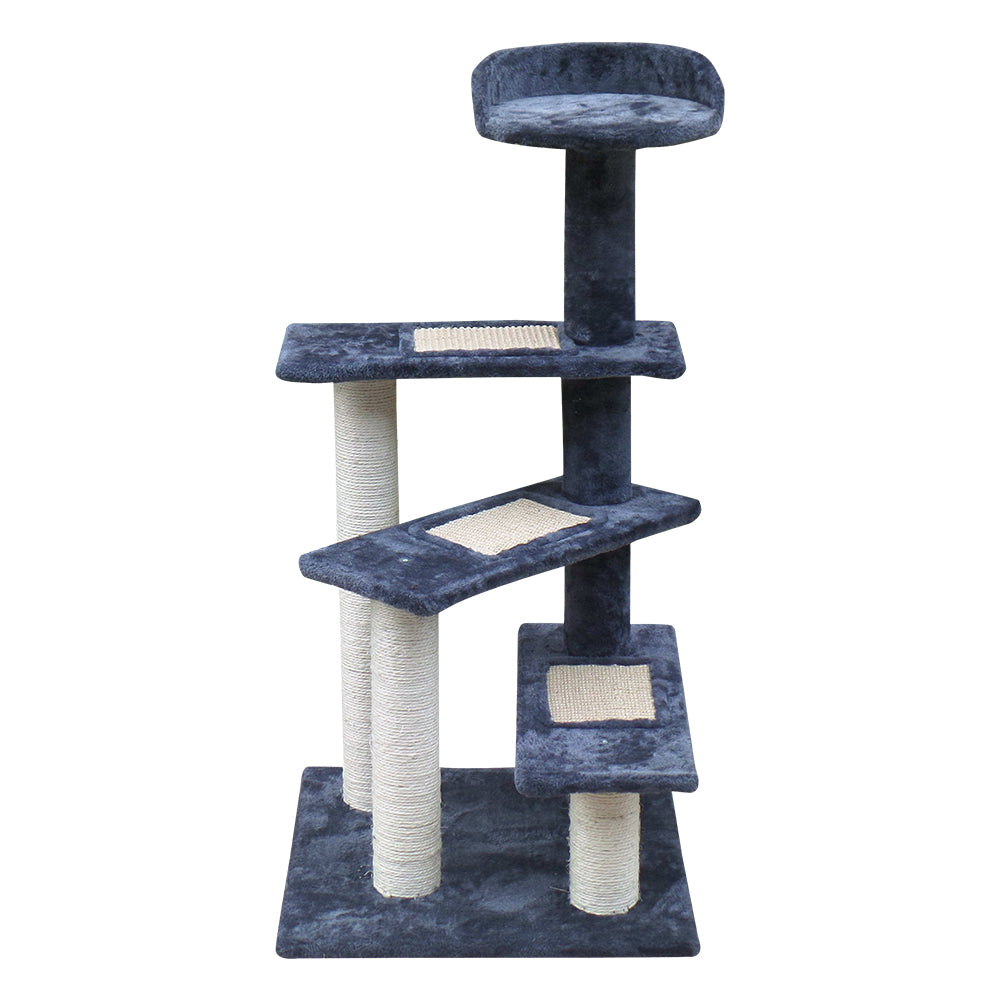 Cat Tree 100cm Trees Scratching Post Scratcher Tower Condo House Furniture Wood Steps