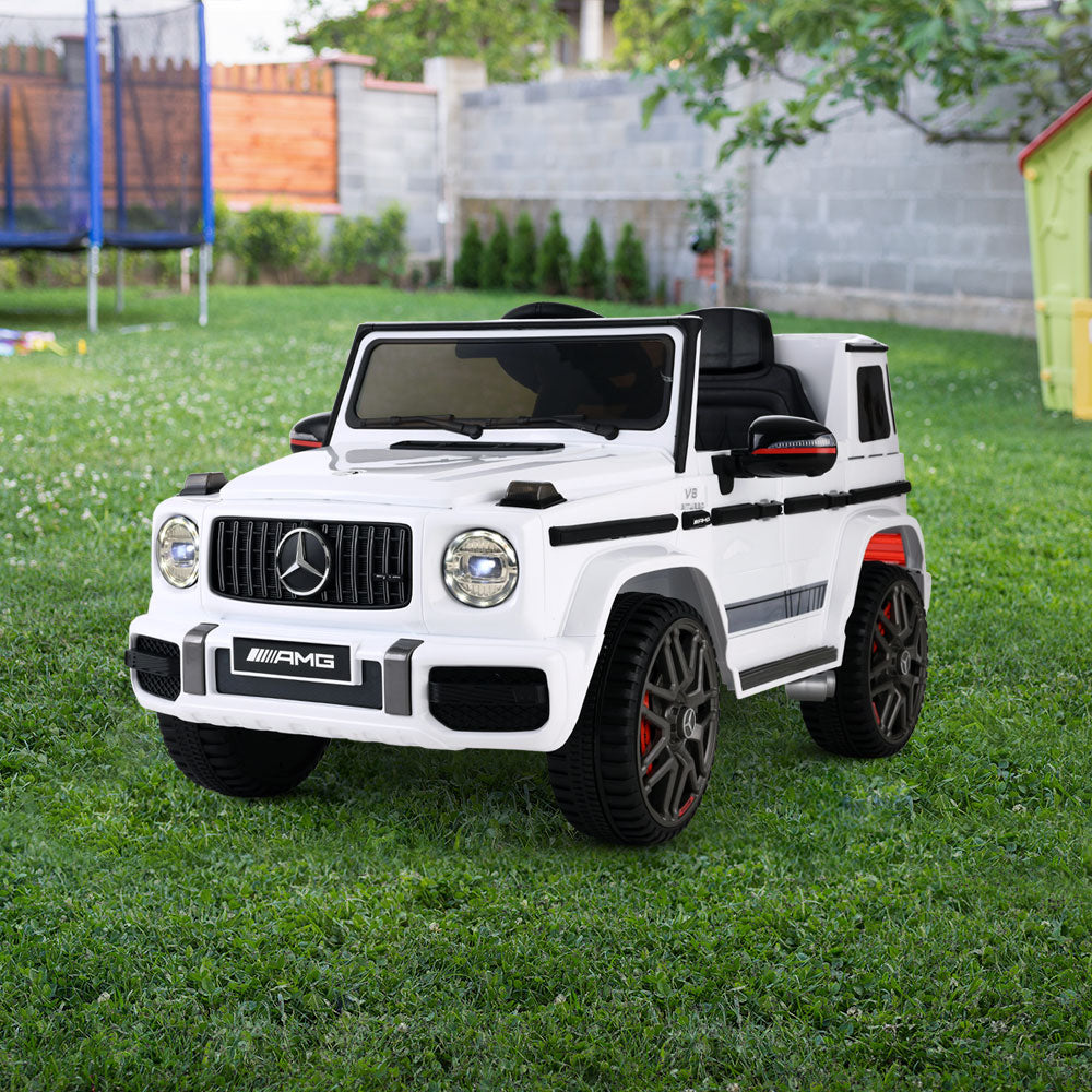 Mercedes-Benz Kids Ride On Car Electric AMG G63 Licensed Remote Cars 12V White