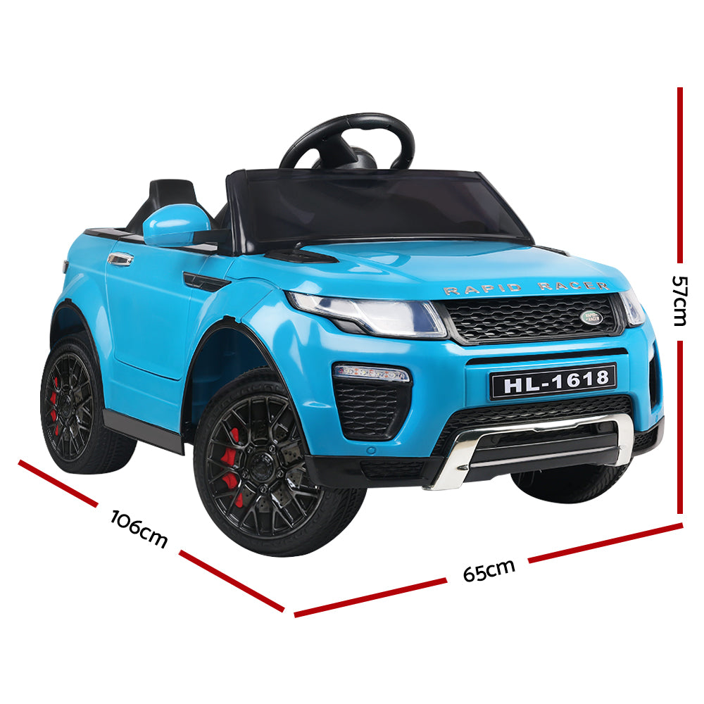 Rigo Ride On Car Toy Kids Electric Cars 12V Battery SUV Blue