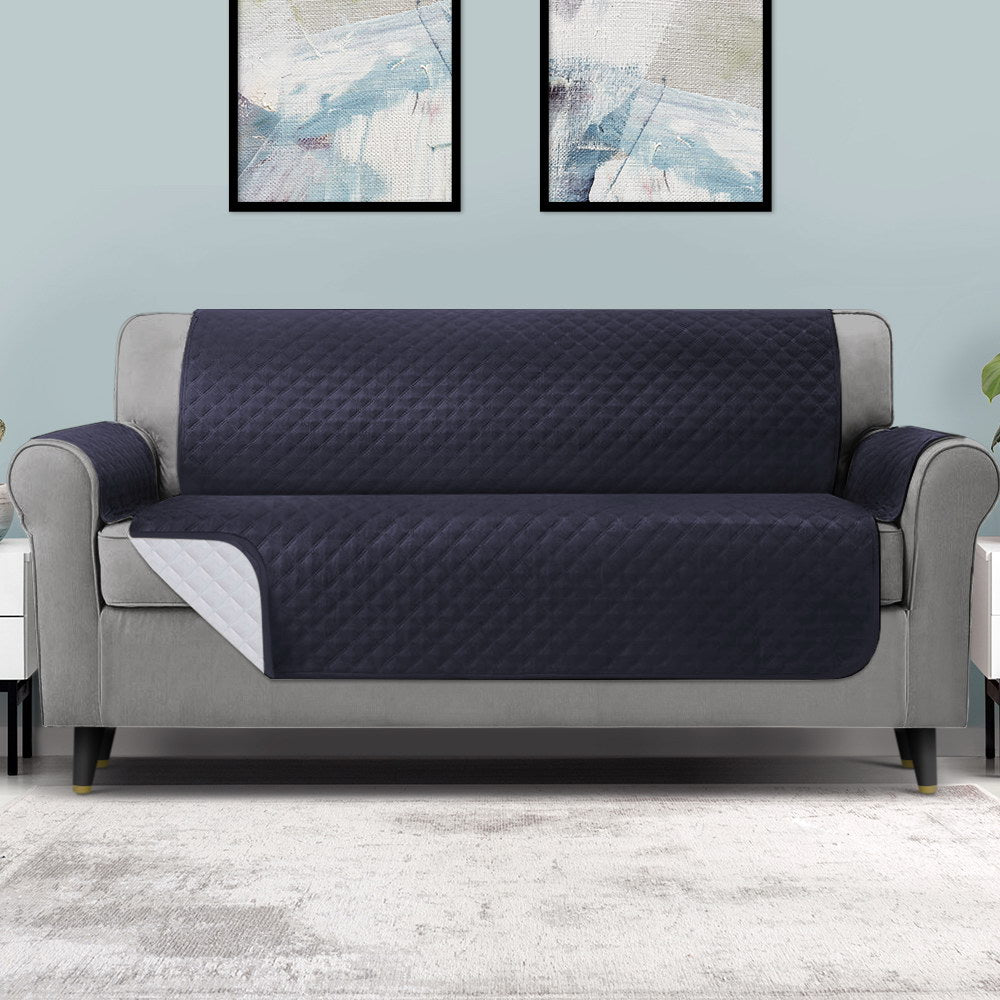 Quilted Grey Sofa Couch Cover, Home Look