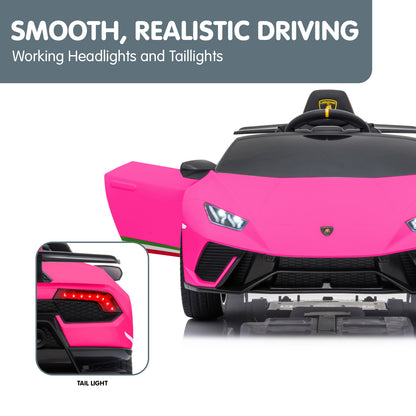 Kahuna Lamborghini Performante Kids Electric Ride On Car Remote Control by Kahuna - Pink