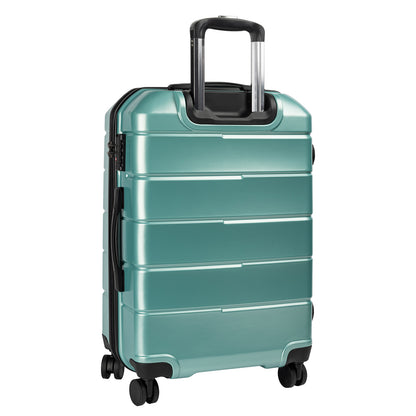 TravelElite 3PC Artemis Luggage Set Hard Shell  ABS+PC - Electric Teal