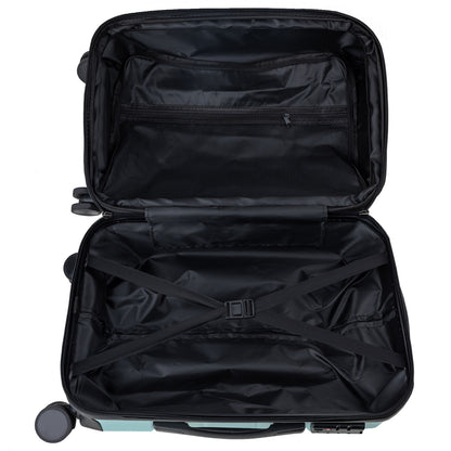 TravelElite 3PC Artemis Luggage Set Hard Shell  ABS+PC - Electric Teal