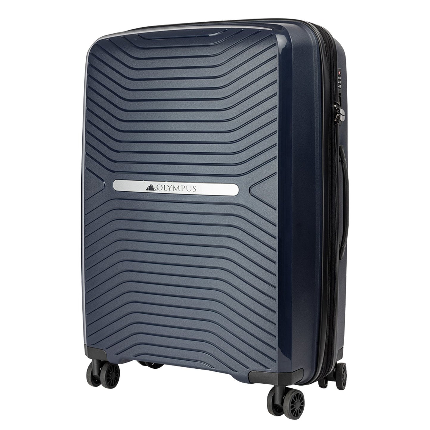 TravelElite Astra 24in Lightweight Hard Shell Suitcase - Aegean Blue