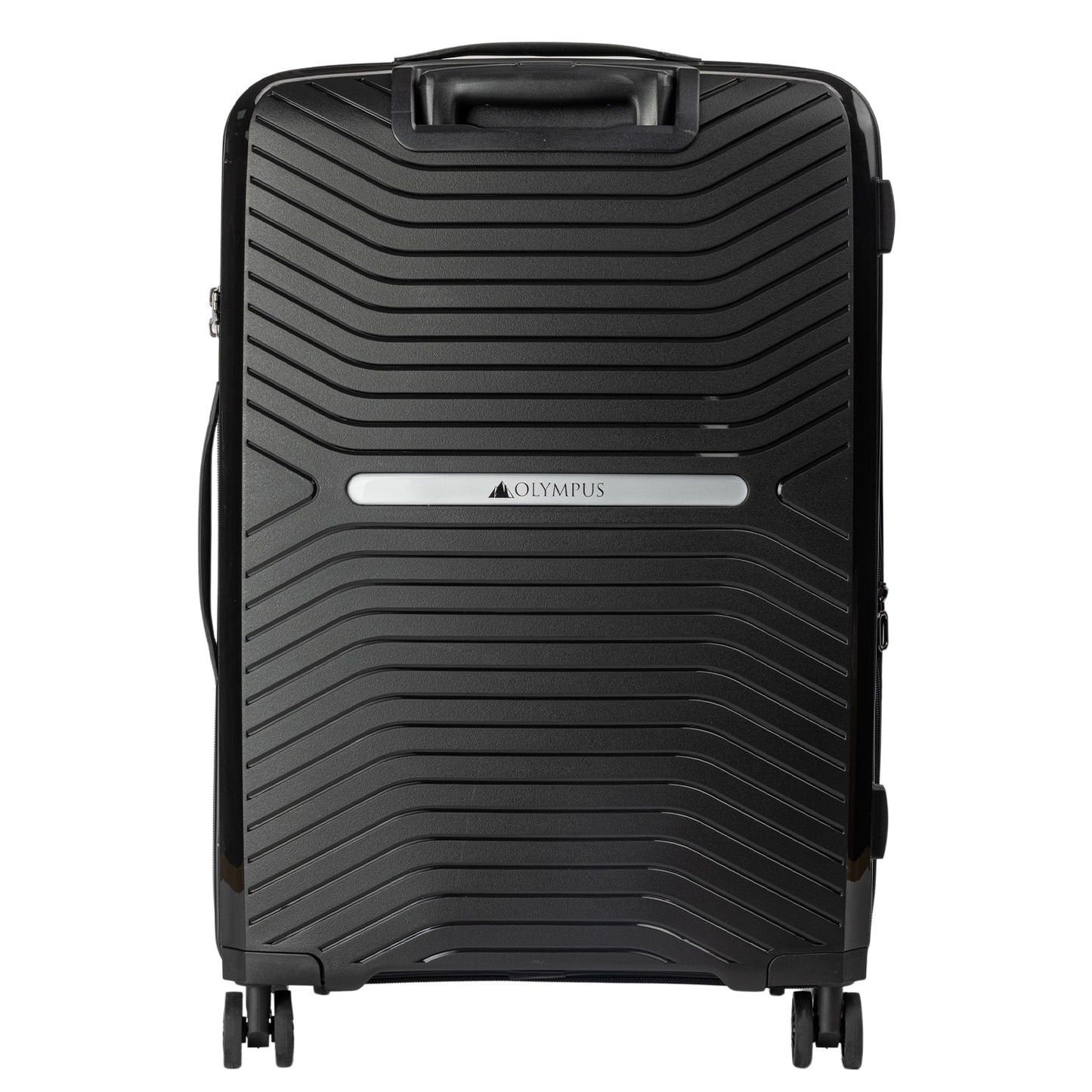 TravelElite 3PC Astra Luggage Set Hard Shell Suitcase - Obsidian Black