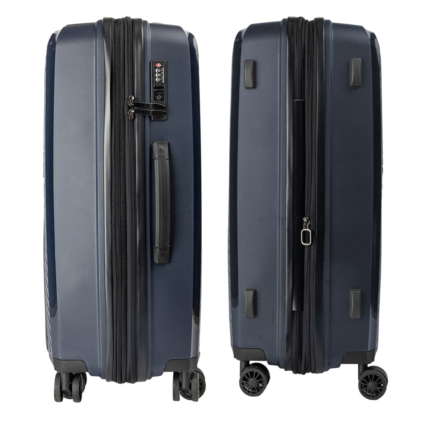 TravelElite 3PC Astra Luggage Set Hard Shell Suitcase - Aegean Blue