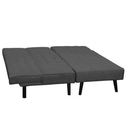 Sarantino 3-seater Corner Sofa Bed Lounge Chaise Couch - Dark Grey