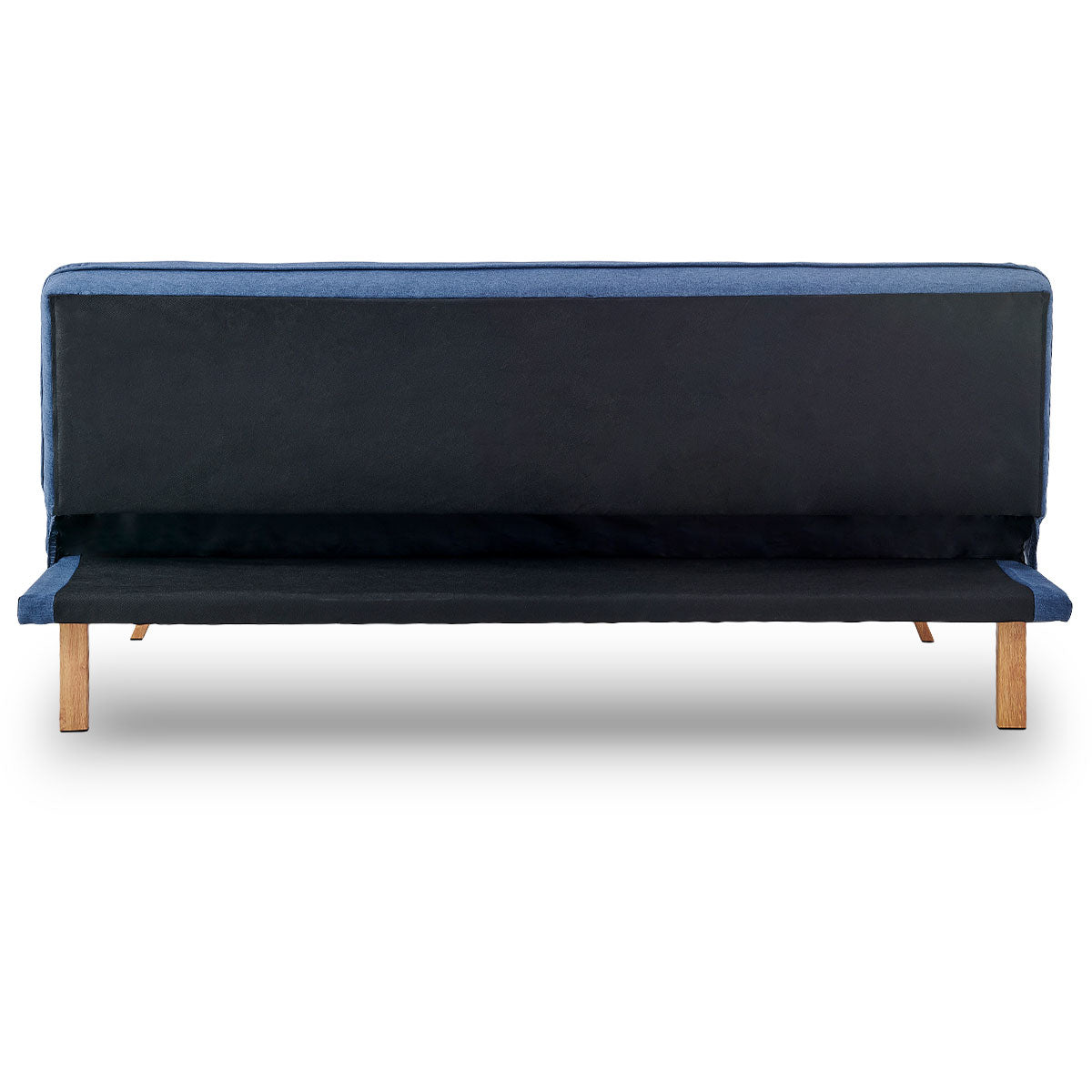 Sarantino 3 Seater Modular Linen Fabric Sofa Bed Couch  - Dark Blue