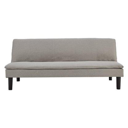 Sarantino 3 Seater Modular Faux Linen Fabric Sofa Bed Couch Light Grey