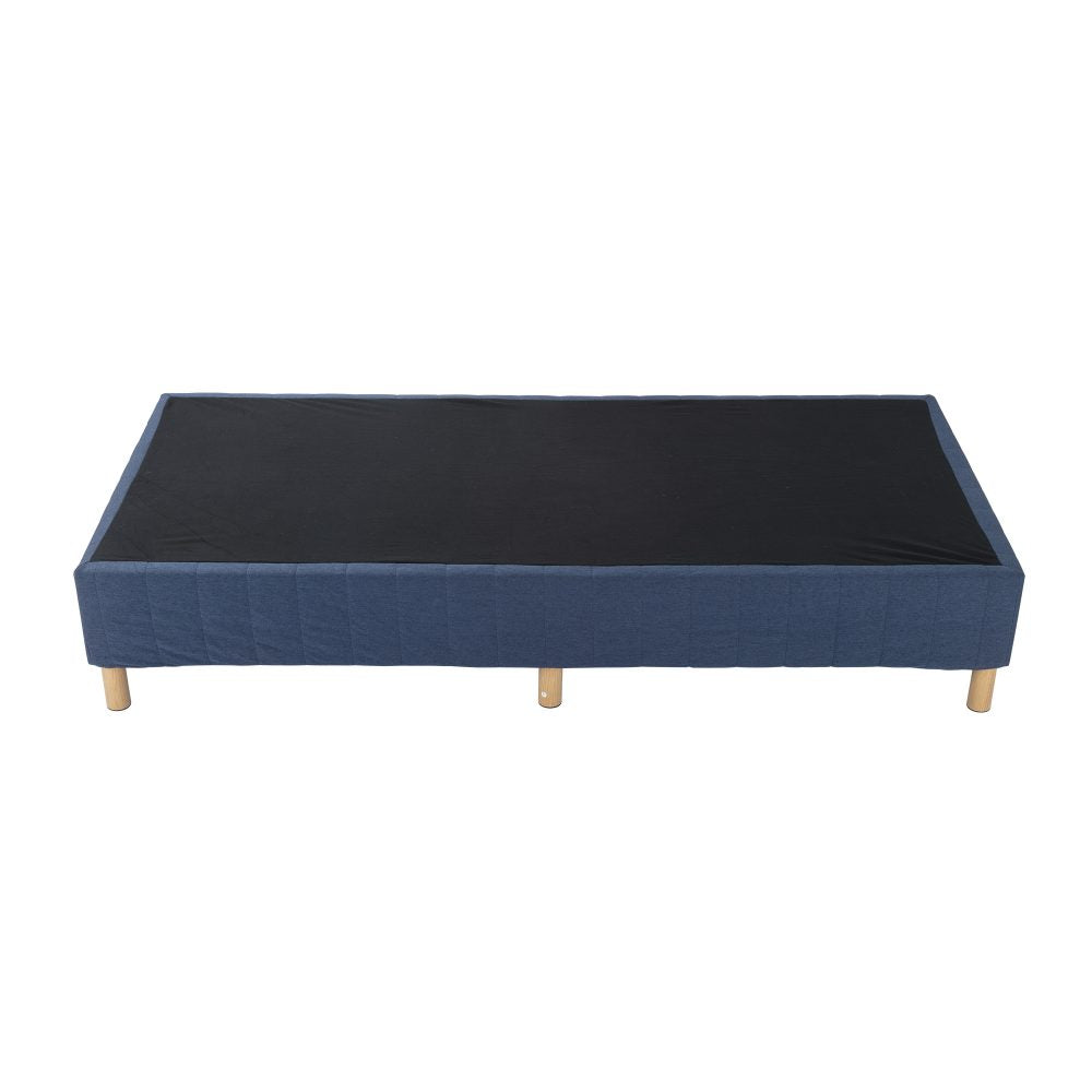 Metal Bed Frame Mattress Foundation Blue - Double