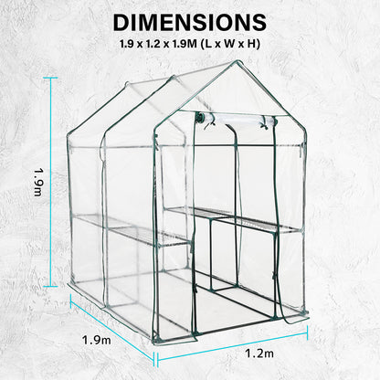 Home Ready Apex 190cm Garden Greenhouse Shed PVC Cover Only