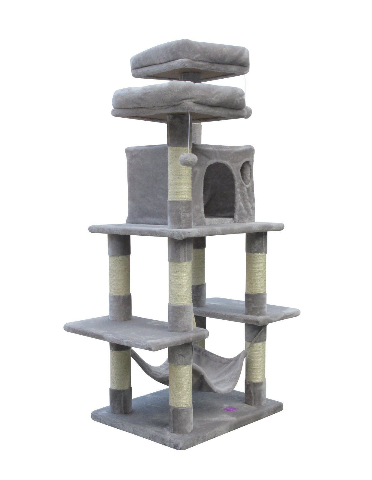 Catify 145 cm Cat Scratching Post Tree Scratcher Pole-Little Grey