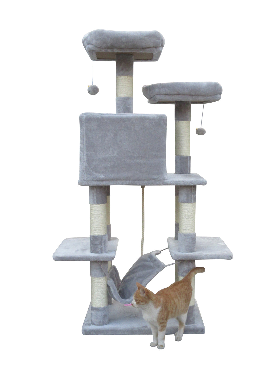 Catify 145 cm Cat Scratching Post Tree Scratcher Pole-Little Grey