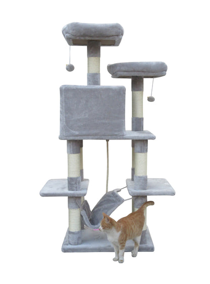 Catify 145 cm Cat Scratching Post Tree Scratcher Pole-Little Grey