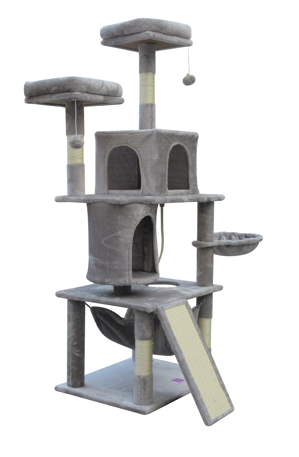 Catify Large Cat Scratching Post Tree Scratcher Pole-Little Grey