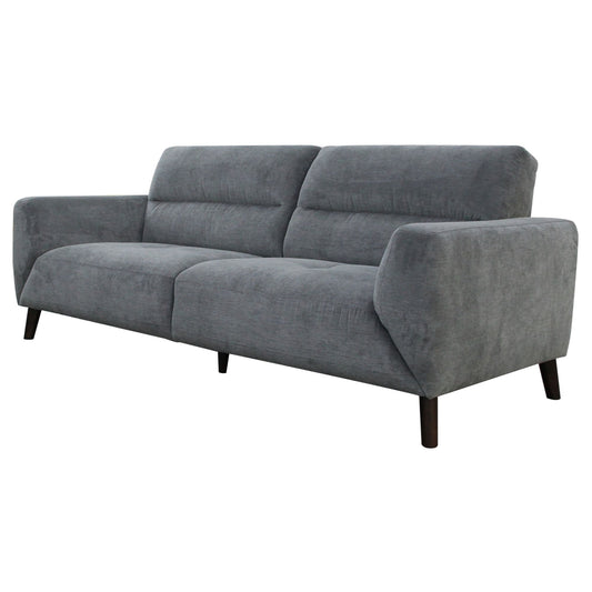 Monarch 3 Seater Sofa Fabric Uplholstered Lounge Couch - Charcoal