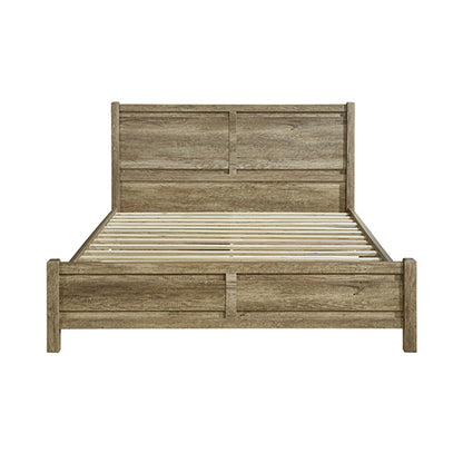 Double Size Bed Frame Natural Wood like MDF in Oak Colour