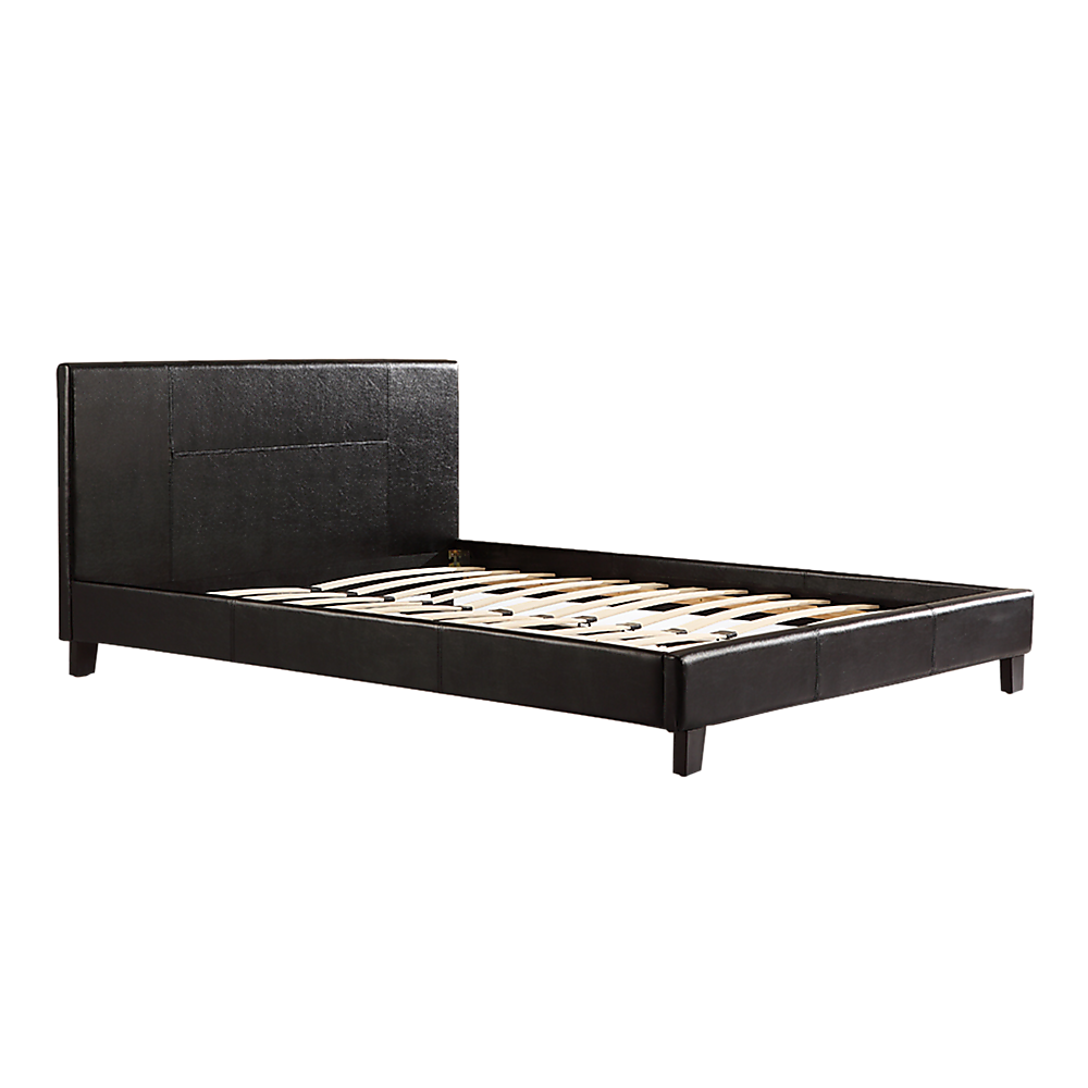 Tokyo Queen PU Leather Bed Frame Black