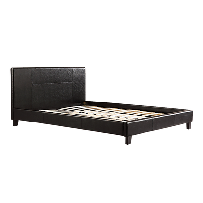 Tokyo Queen PU Leather Bed Frame Black