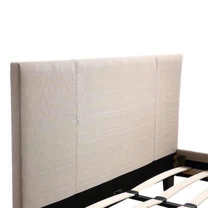 Tokyo Double Linen Fabric Bed Frame Beige