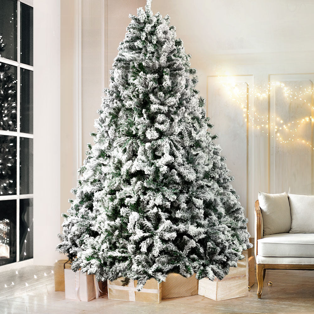 MerryPines Christmas Tree 1.8M Xmas Trees Decorations Snowy 758 Tips