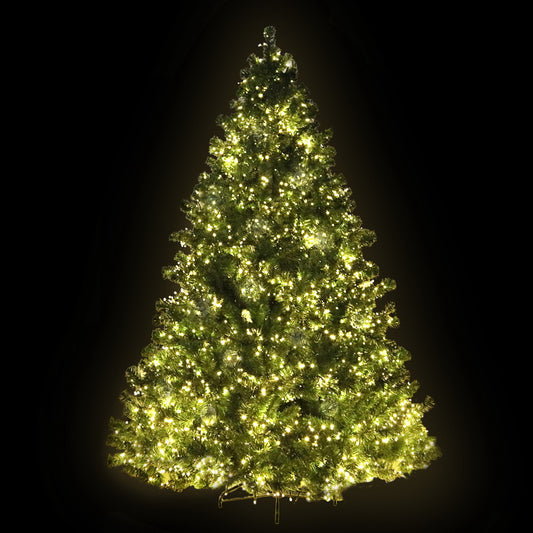 MerryPines Christmas Tree 2.1M Xmas Tree with 3000 LED Lights Warm White