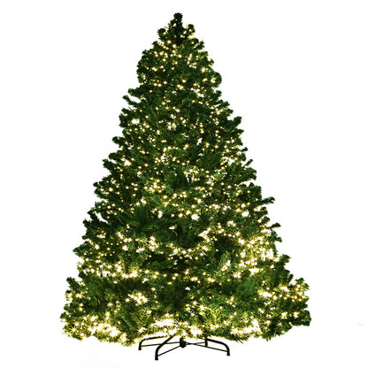 MerryPines Christmas Tree 2.4M Xmas Tree 3190 LED Lights 8 Modes Warm White