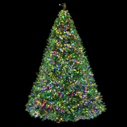 MerryPines Christmas Tree 2.4M Xmas Tree with 3190 LED Lights Multi Colour