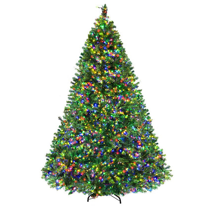 MerryPines Christmas Tree 2.4M Xmas Tree with 3190 LED Lights Multi Colour