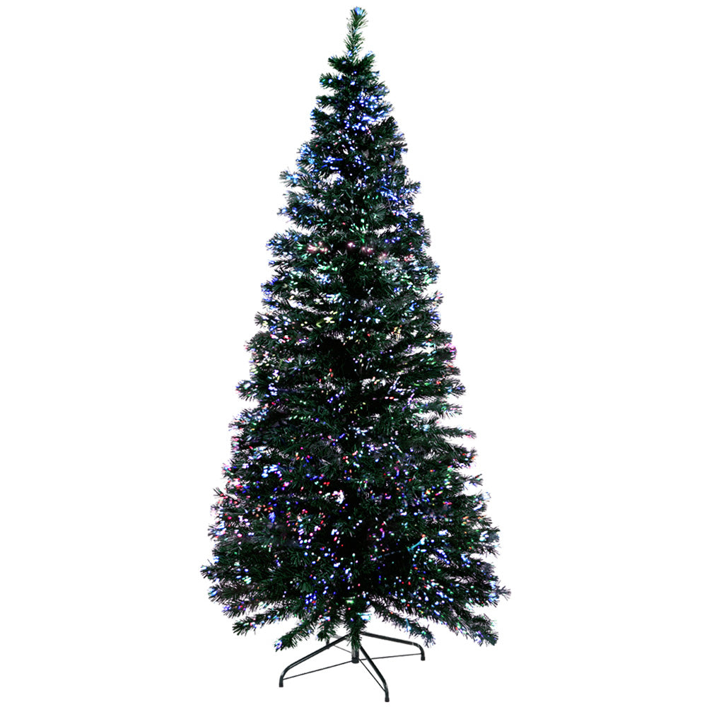 MerryPines Christmas Tree 1.8M LED Xmas trees Optic Fibre Multi Colour